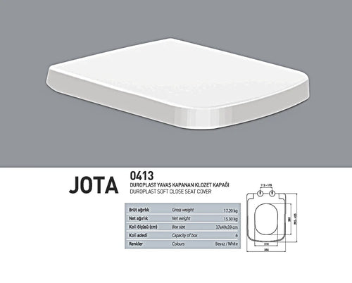 Nkp Jota Yavaş Kapanan Klozet Kapağı