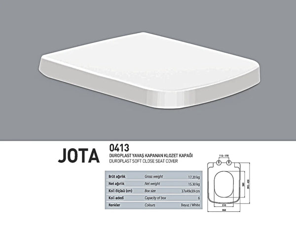 Nkp Jota Yavaş Kapanan Klozet Kapağı