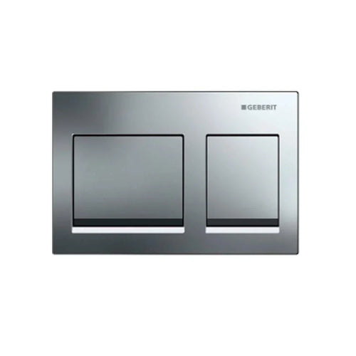 Geberit Alpha 15 Parlak Krom Çift Kademeli Kumanda Paneli