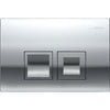 Geberit Delta 50 Kumanda Kapağı-Çift Basmalı-Parlak Krom